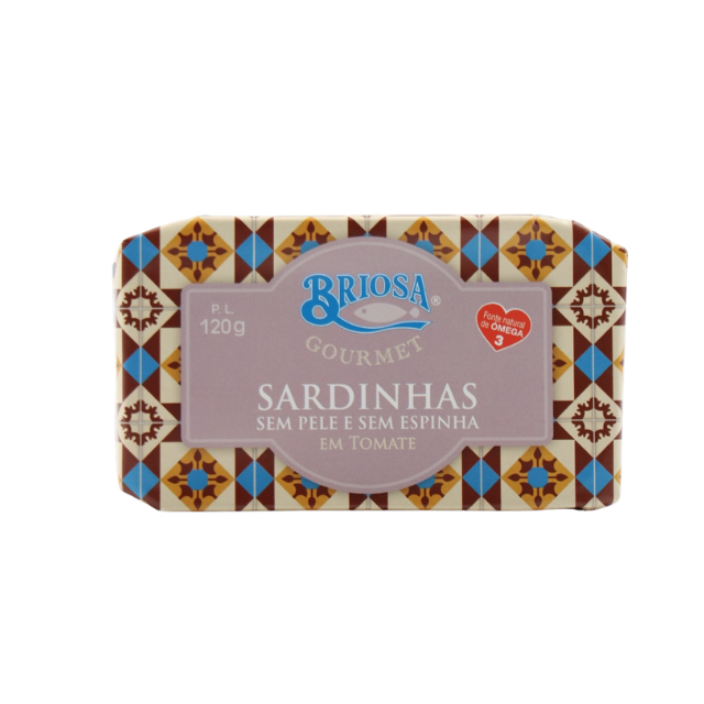Briosa Gurmaniškos Sardinės be Odos ir Kaulų Pomidorų padaže