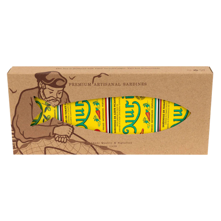 NURI Signature Collection four-tin sardine gift carton