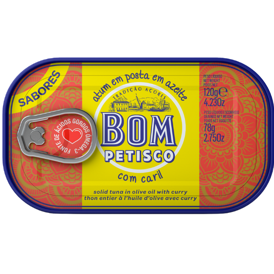 Bom Petisco Tuna in Olive Oil with Curry