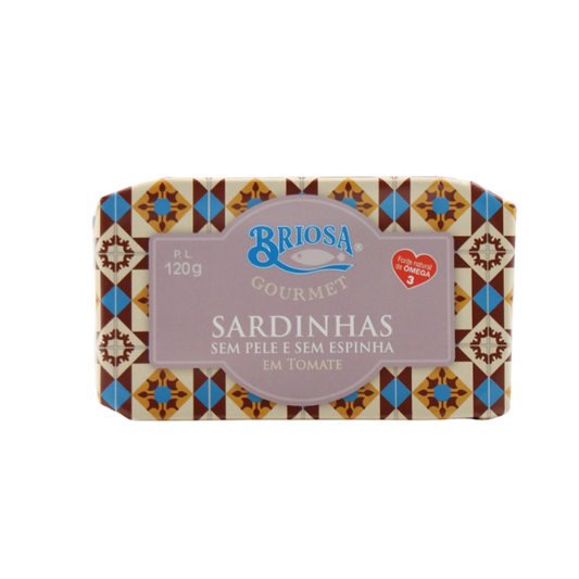 Sardinhas Gourmet Briosa sem pele e sem espinhas em Tomate
