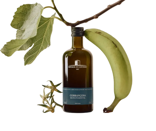 Herdade do Esporão Cobrançosa organic extra virgin olive oil — bottle detail